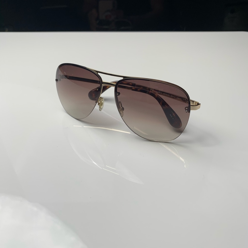 Marc Jacobs brown gradient aviators, gold frames